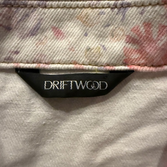 Driftwood Anthropologie Pastel Floral Denim Sleeveless Sweet Romeo Vest Medium - Picture 4 of 7